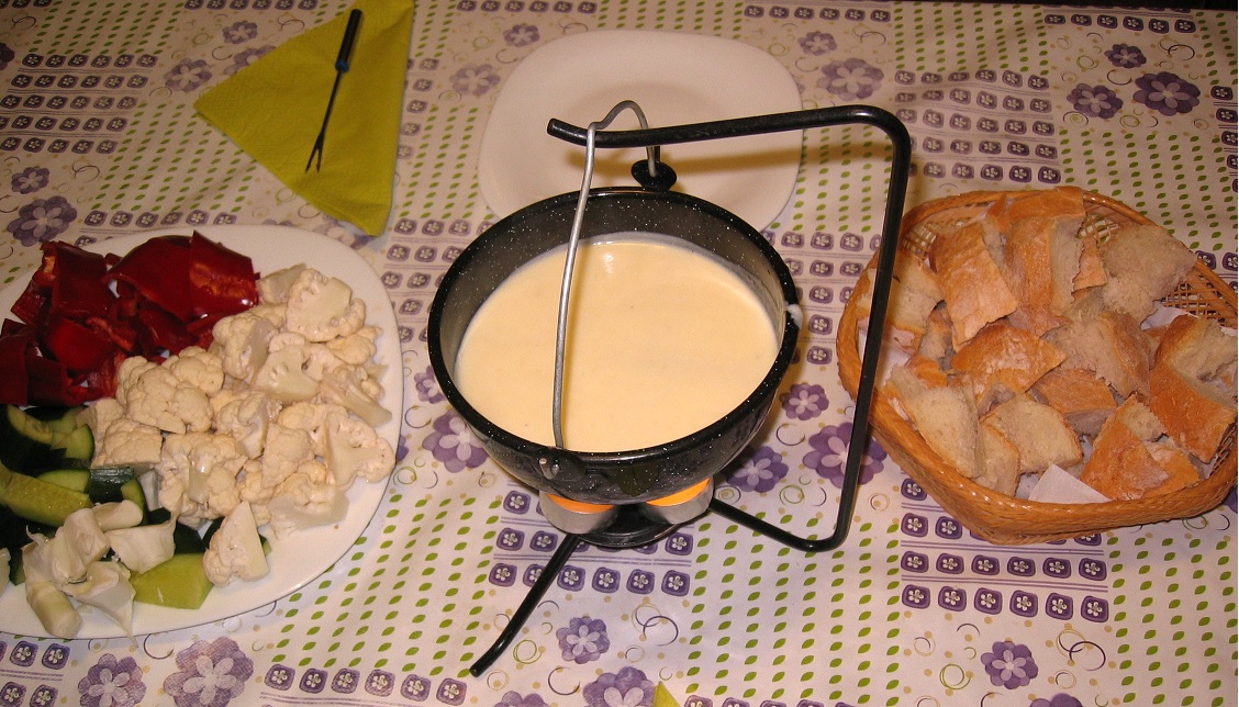 fondue in vas